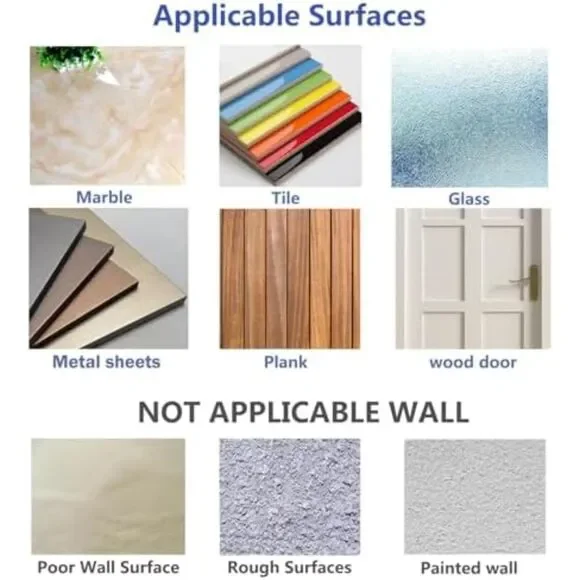 Adhesive Wall Hooks 13LB Heavy Duty No Drill Transparent Waterproof Hooks - Picture 11 of 12